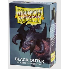 Outer Sleeves Matte Black 100 ct Dragon Shield Standard Size